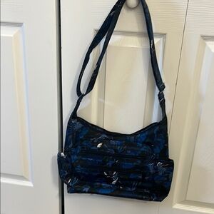 Floral Blue Shoulder Bag Lug Camper